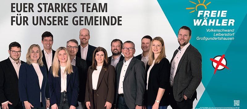 Gruppenbild Liste Freie Wähler Gemeinderatswahl